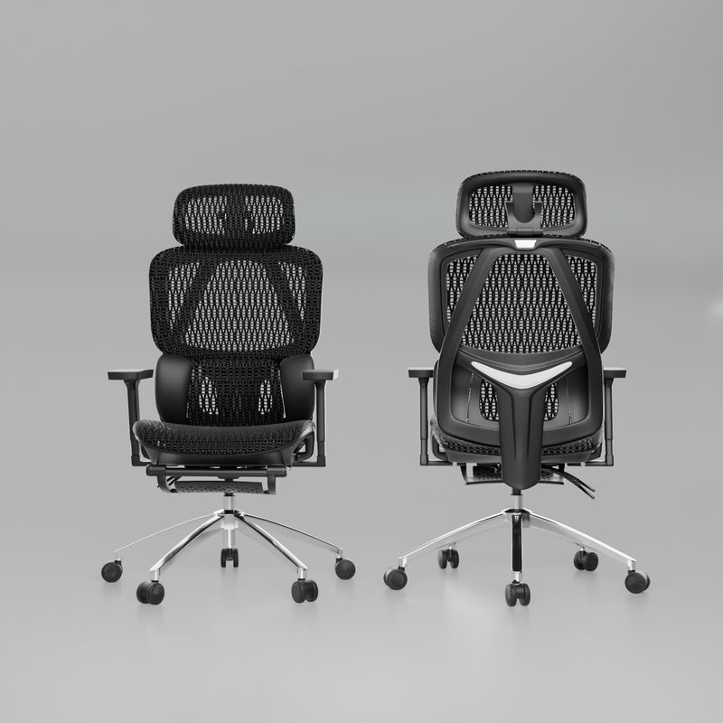 Silla Ergonómica de Oficina de Malla Luva Liva T70 Lite Inclinable 135° ,Silla de Oficina con Soporte Lumbar de 3 zonas Reposacabezas Ajustable Giratoria para computadora Peso Máximo Soportado 150 kg